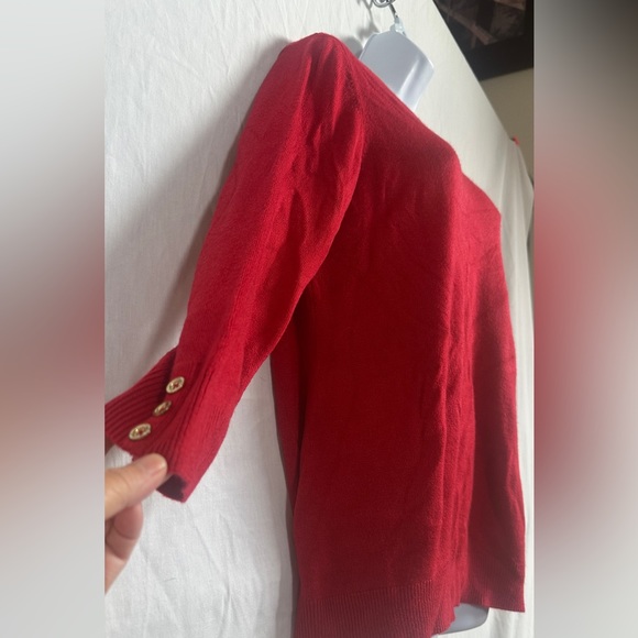 NWT Croft&Barrow Red Sweater Size XL - Picture 2 of 5